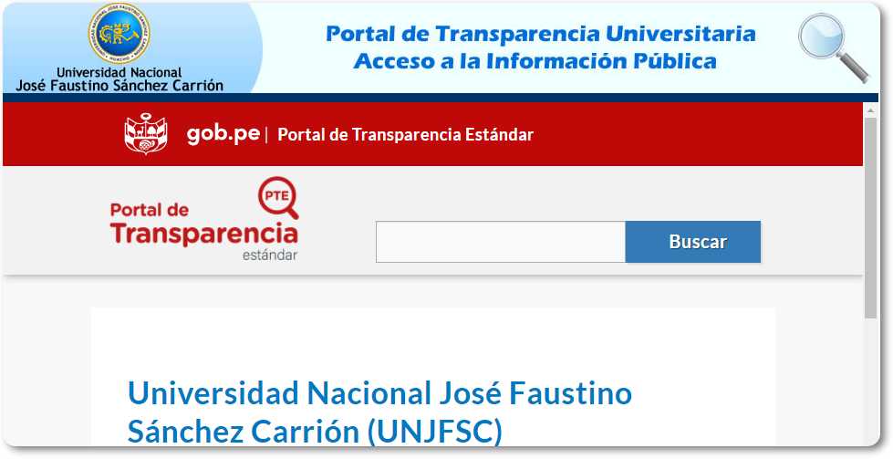 Transparencia estándar UNJFSC
